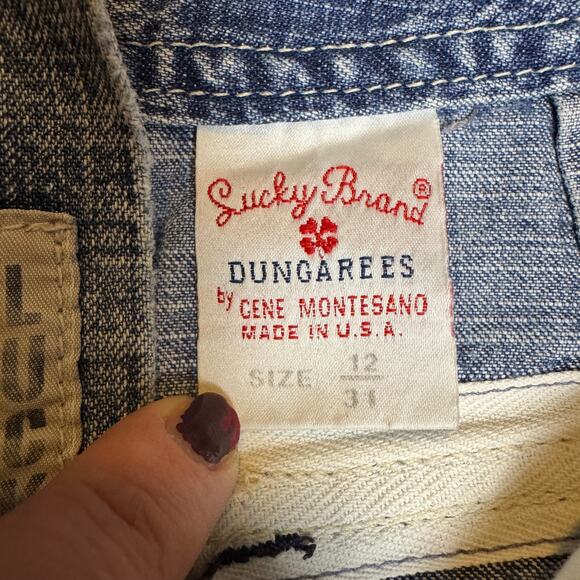 Lucky Brand VINTAGE made in USA Denim Midi Skirt Size 12/31 - Picture 4 of 8